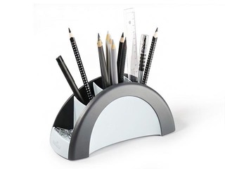 Galda organizators DURABLE VEGAS, plastmasas, melns/pelēks