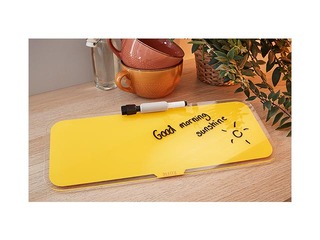 Galda tāfele Leitz Cosy, stikla, dzeltena
