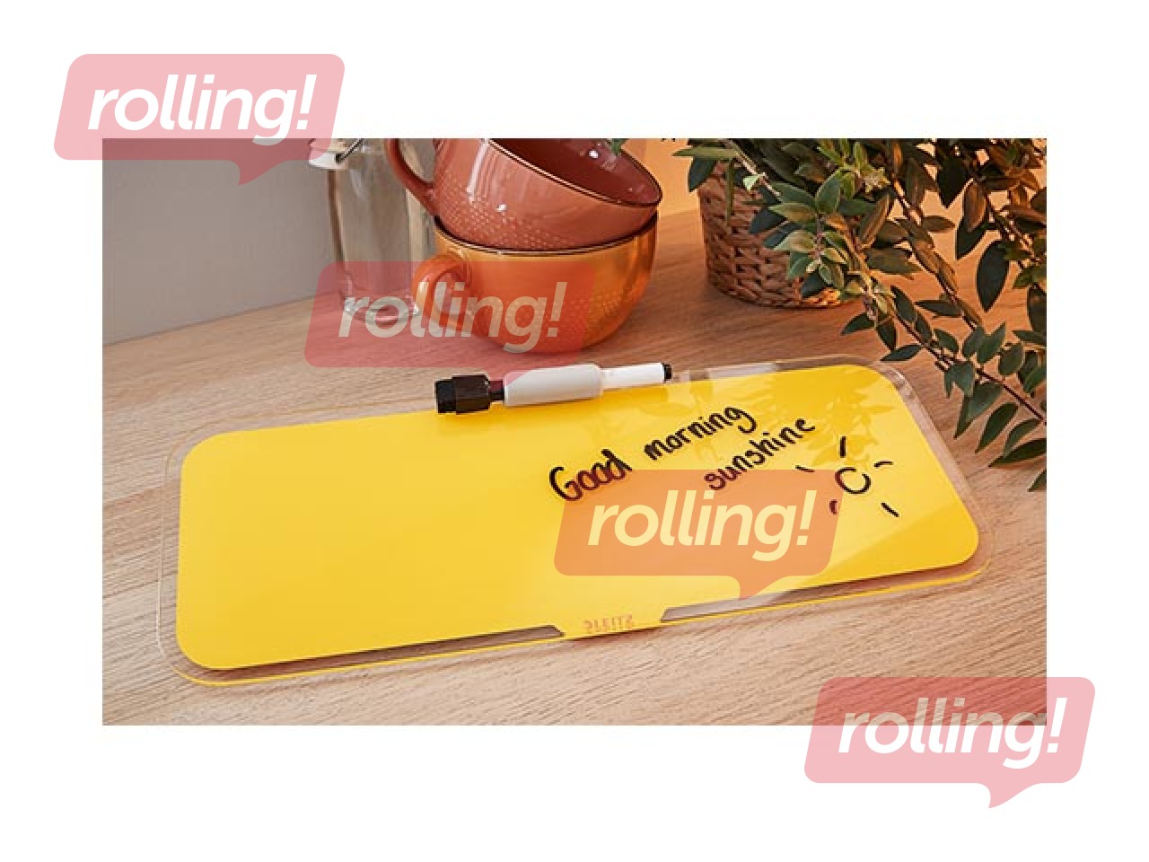 Glass Desk Notepad Leitz Cosy, yellow