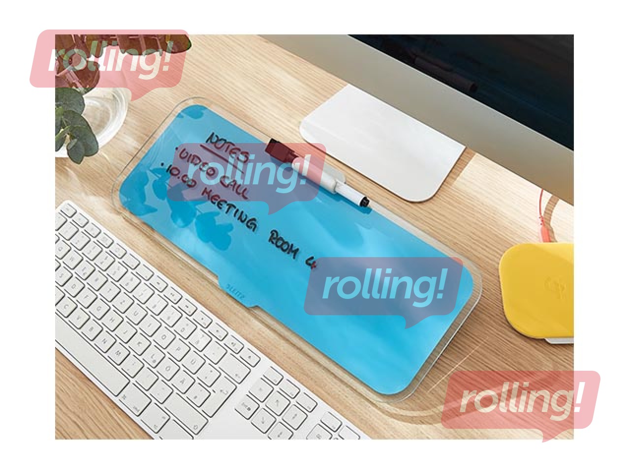 Glass Desk Notepad Leitz Cosy, blue