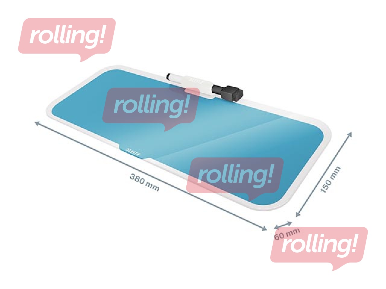 Glass Desk Notepad Leitz Cosy, blue