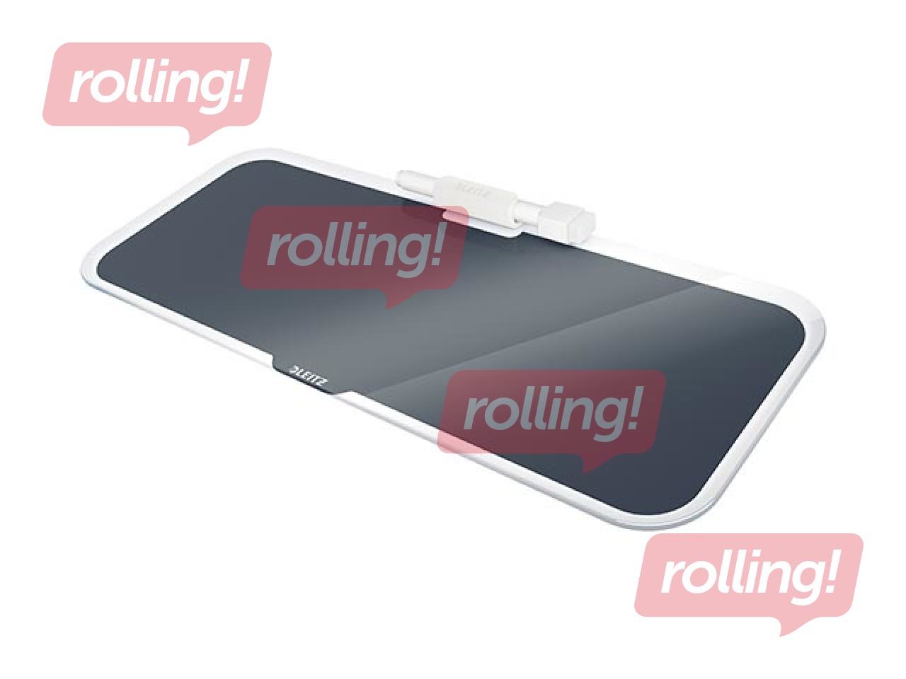 Galda tāfele Leitz Cosy, stikla, pelēka