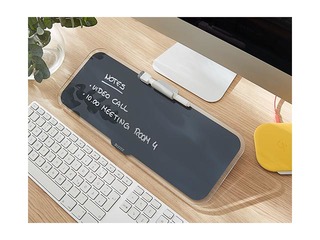 Galda tāfele Leitz Cosy, stikla, pelēka