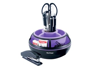 Table organizer Berlingo Instinct, 9 items, black / lavender