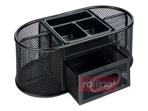 Galda organizators Grand, metāla, melns