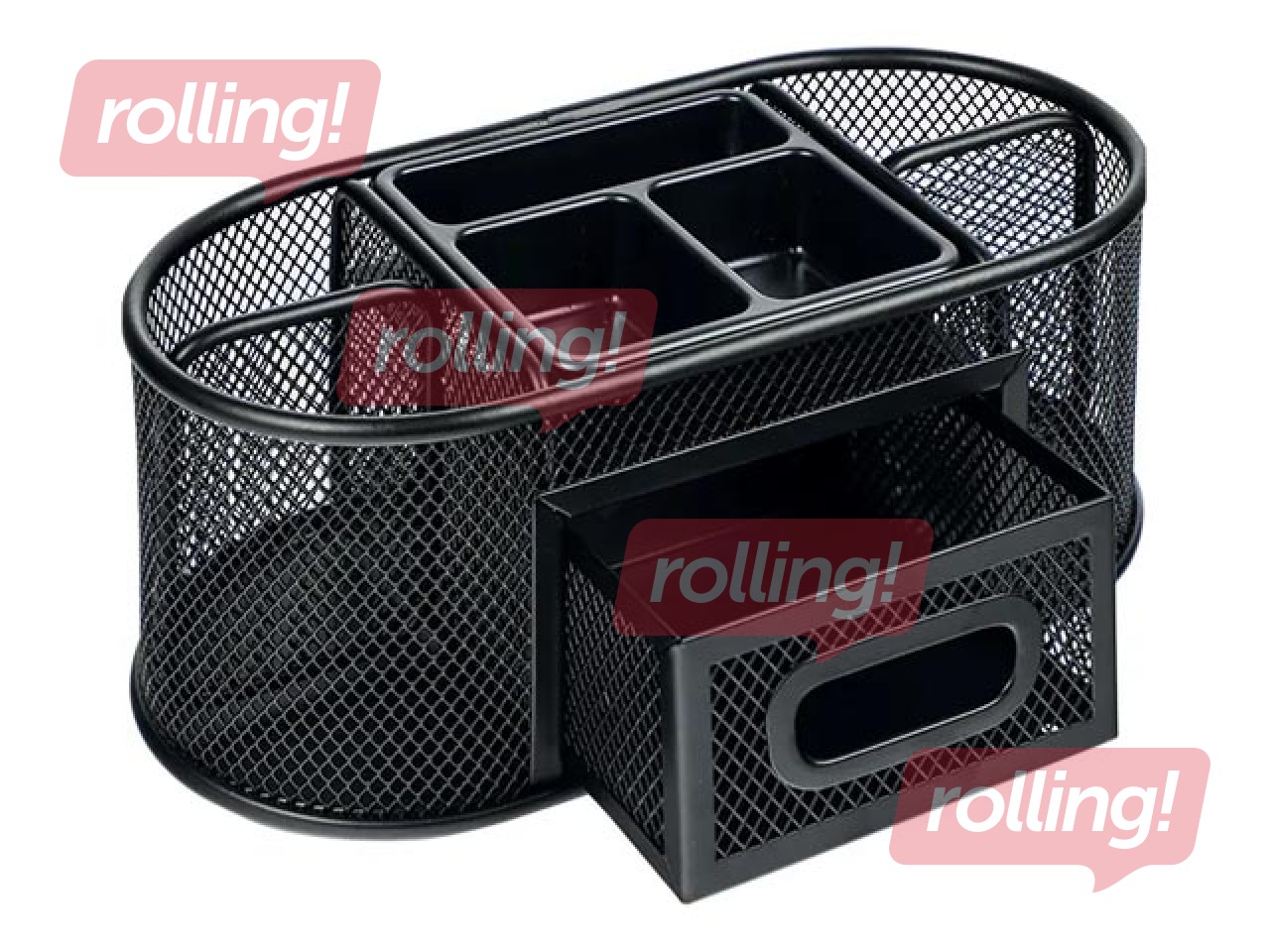 Galda organizators Grand, metāla, melns