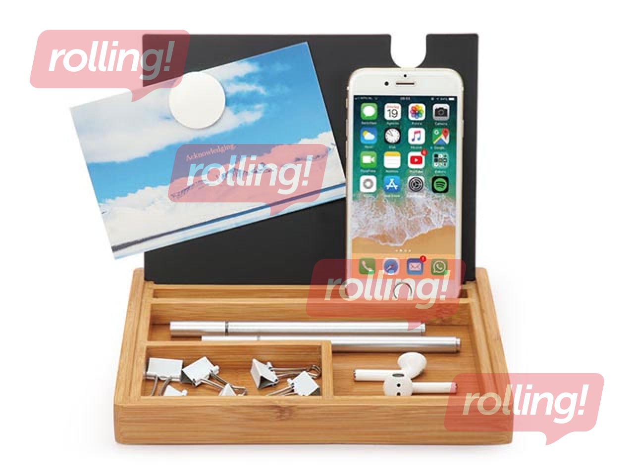 Органайзер для стола Forofis, бамбук, 220x160x23мм