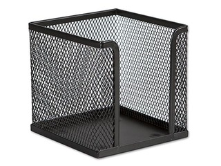 Box for notebook paper, metal, black