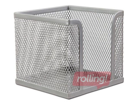 Märkmepaberi karp, metall, hõbe