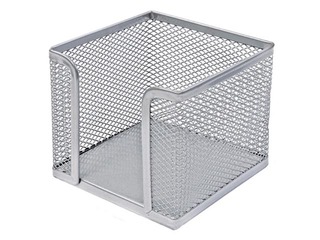 Märkmepaberi karp MemoBe, metall, hõbe