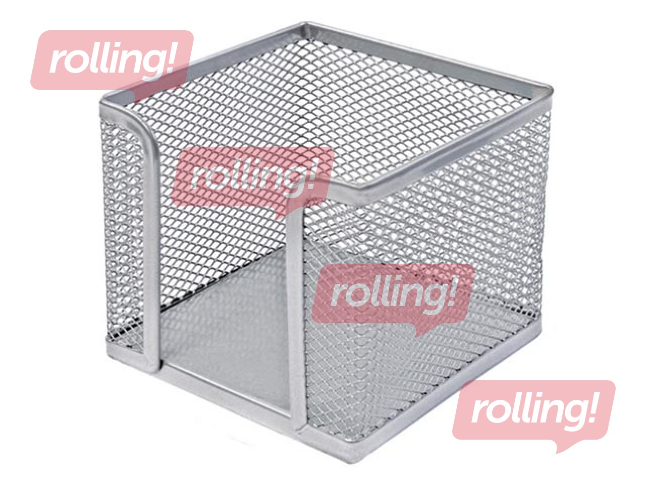 Märkmepaberi karp MemoBe, metall, hõbe