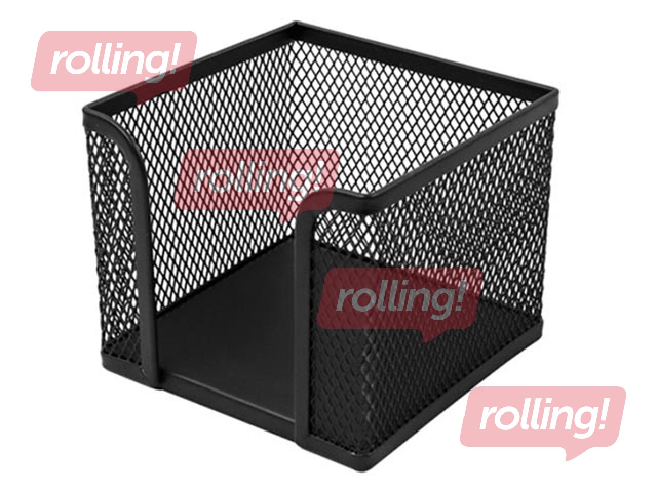 Box for notebook paper Profice, metal, black