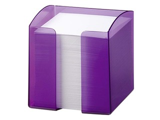 Note box Durable Trend, 10x10.5x10 cm, plastic, transparent, purple