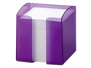 Подставка для бумажного блока Durable Trend, 10x10.5x10 см, пластик, прозрачный, фиолетовый