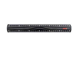 Plastic ruler Brunnen, transparent black, 30cm