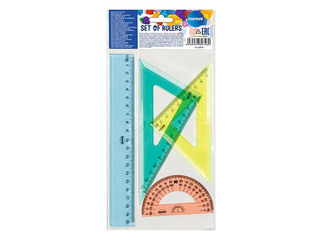 Set of rulers, Centrum, 4 items, colored