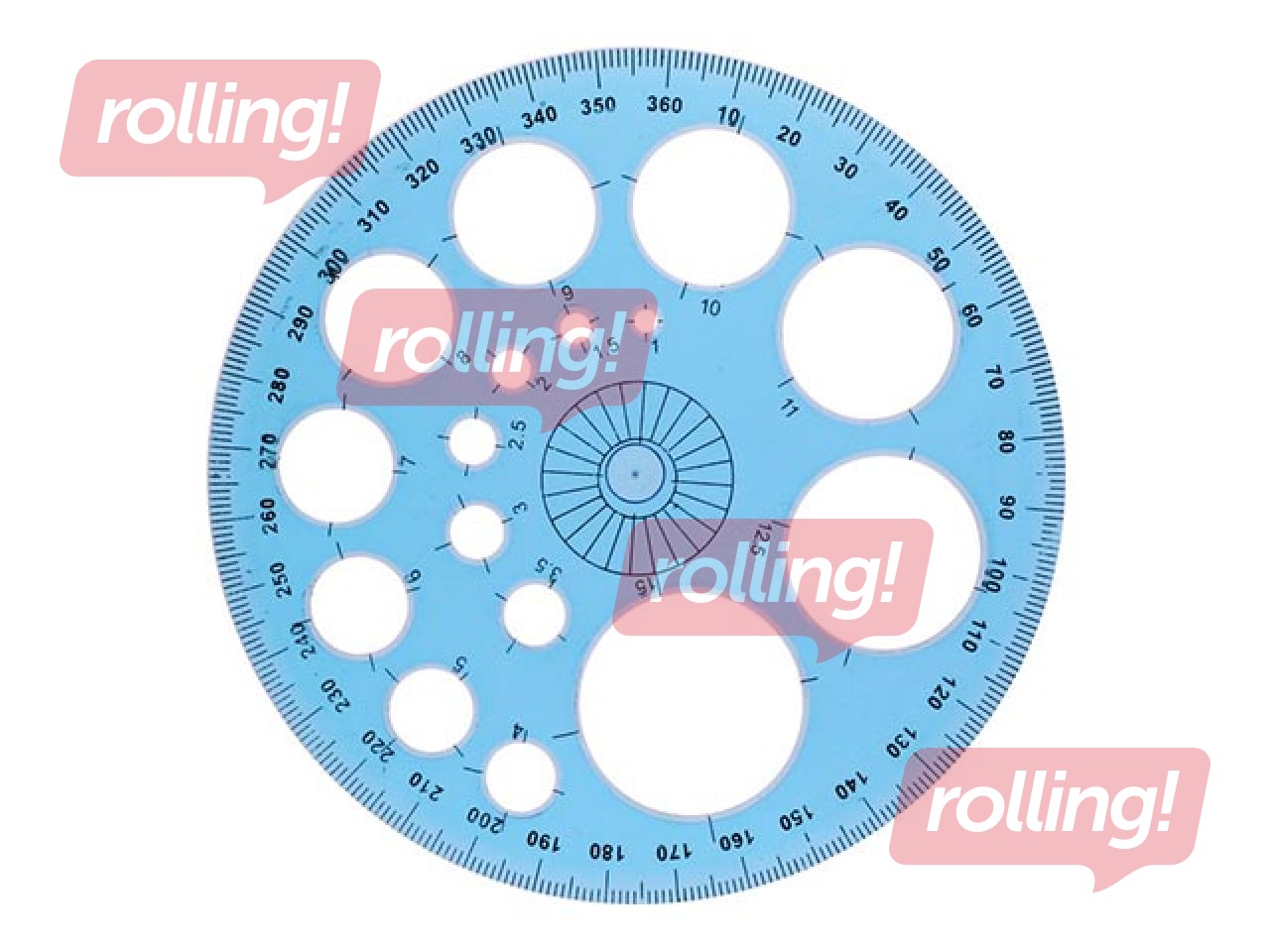 Šabloon Centrum 360°, 11 cm
