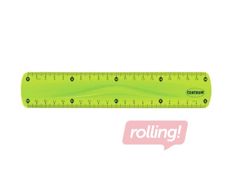 Ruler Centrum Soft  ABS, green, 20cm