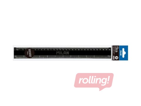 Ruler Milan Shadow, black, 30cm