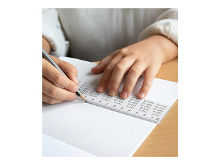 Линейка Fiorello, пластиковая, прозрачная, с таблицей умножения, 15см