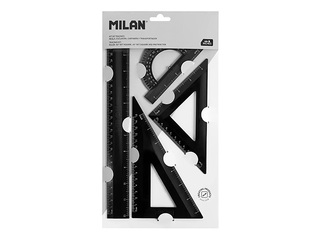 Joonlauakomplekt Milan, Shadow, 4 eset, must