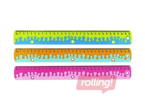 Lineāls Keyroad, dažādas krāsas, 30cm