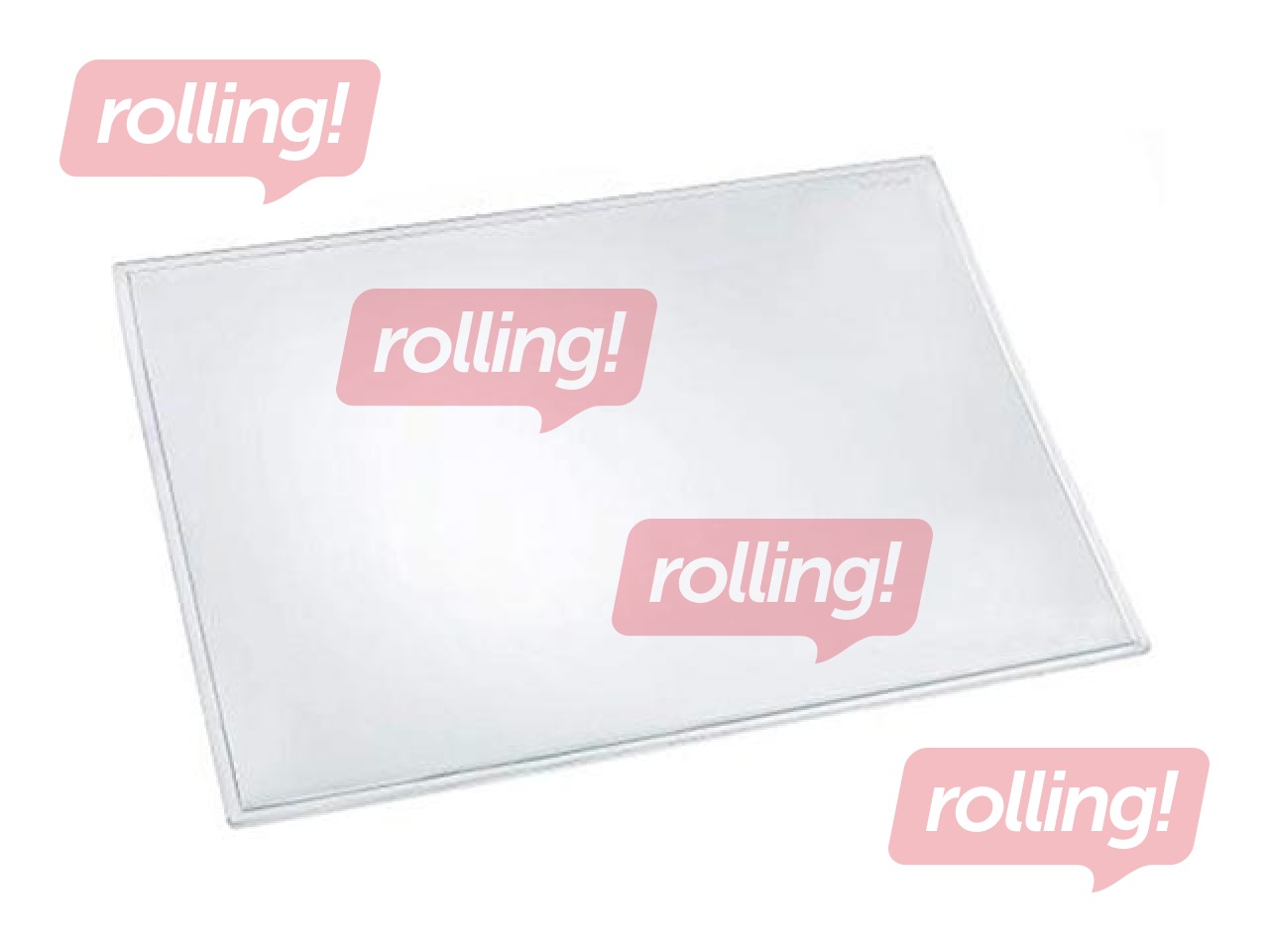 Desk mat Rillstab, transparent, 50x70cm