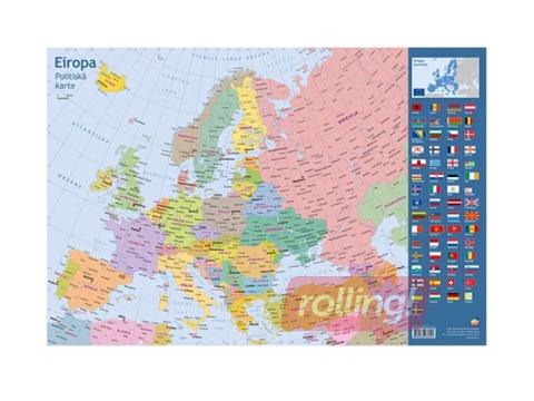 Table mat, the map of Europe, 59x40cm