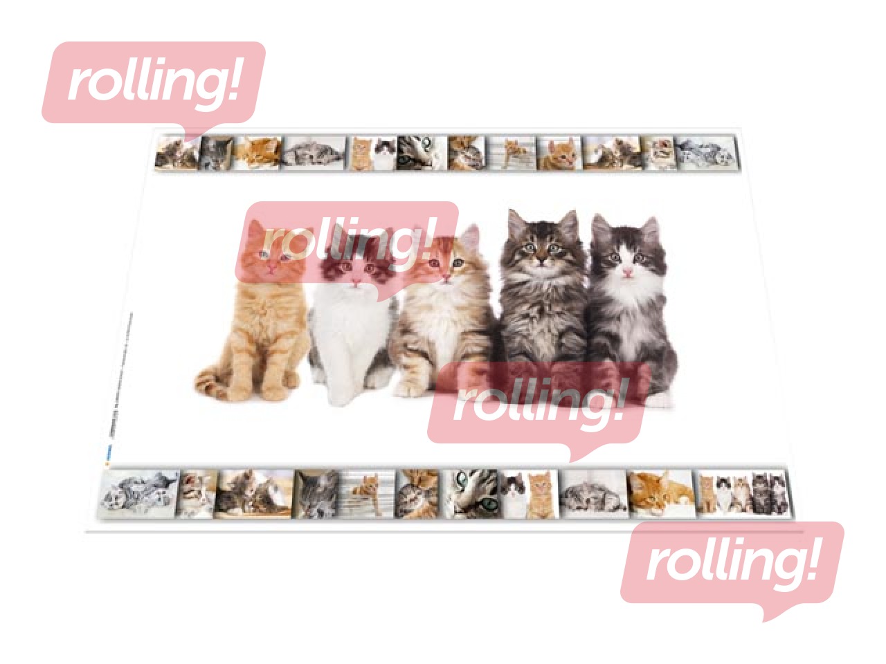 Desk pad with animals motif, 55x35cm