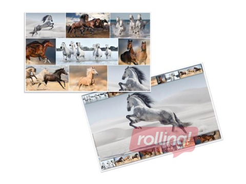 Desk pad with animals motif, 55x35cm