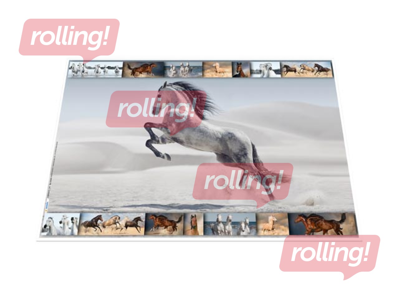 Desk pad with animals motif, 55x35cm