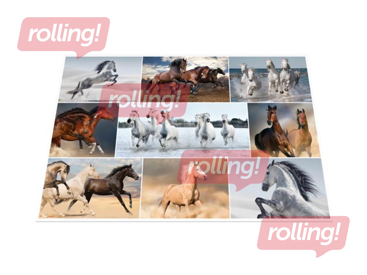 Galda segums ar dzīvnieku attēliem, 55x35cm