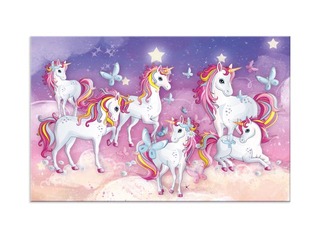 Galda segums ar Vienradžiem, 55x35cm