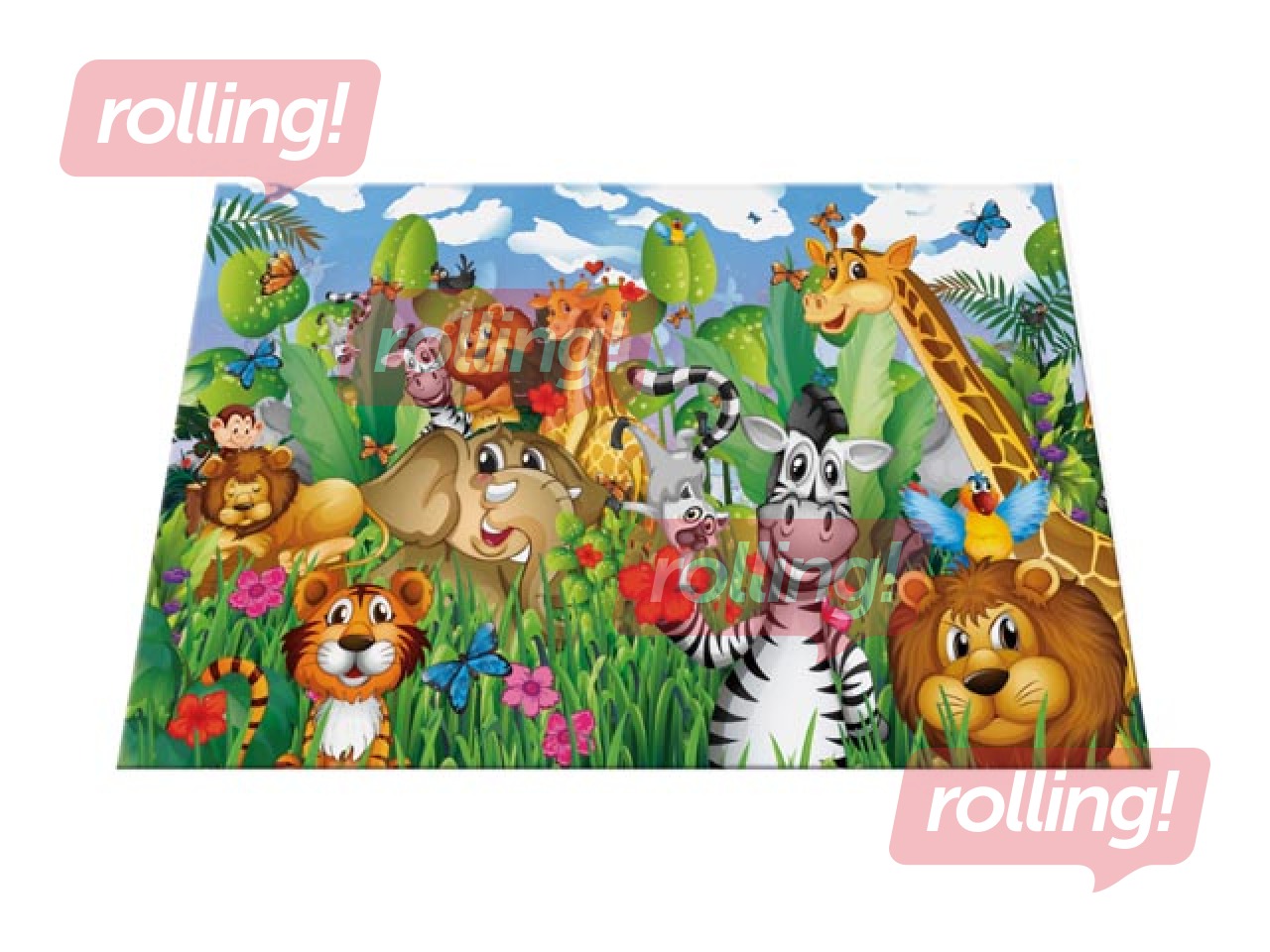 Desk pad with Jungle motif, 55x35cm