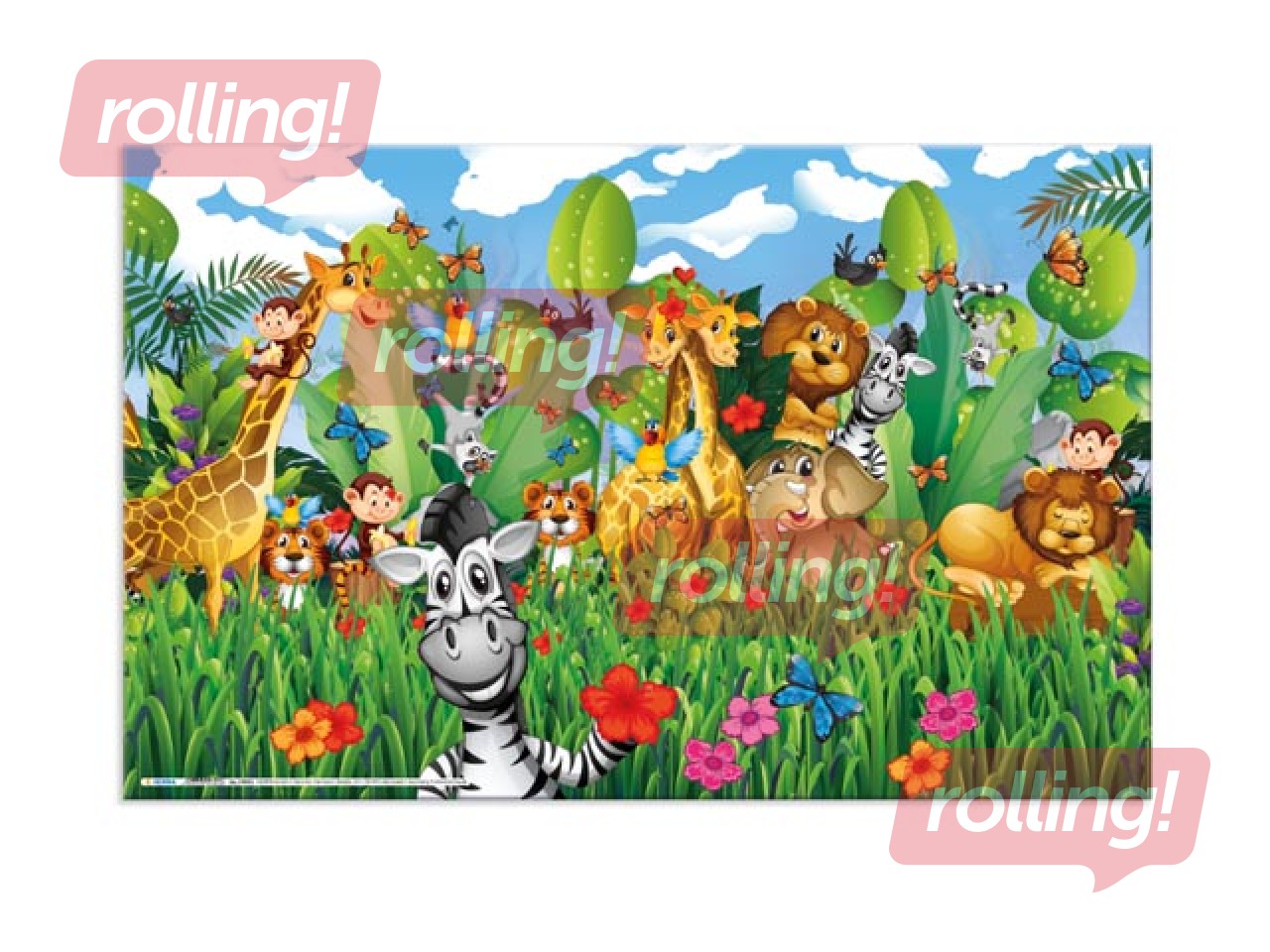 SALE Lauaalus, Džungli motiiviga, 55x35cm