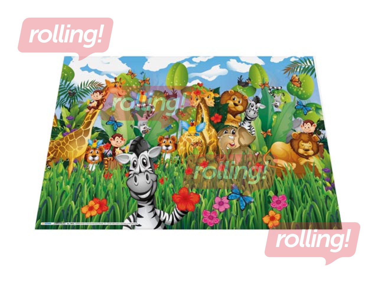 SALE Lauaalus, Džungli motiiviga, 55x35cm