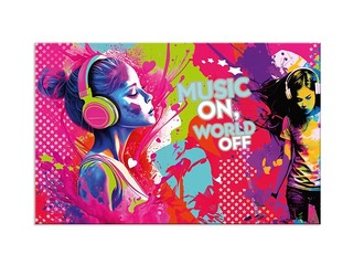 Desk pad Herma, Music Girl, 55x35cm