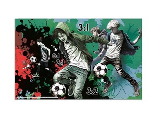 Galda segums Herma, Street Soccer, 55x35cm