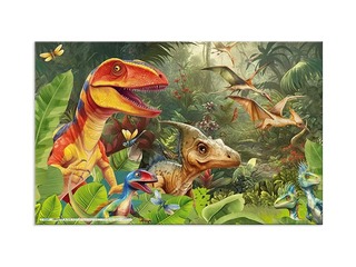 Lauaalus Herma, Dino World, 55x35cm