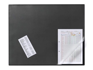 Galda segums Durable ar caurspīdīgu plēvi, melns, 65x52cm