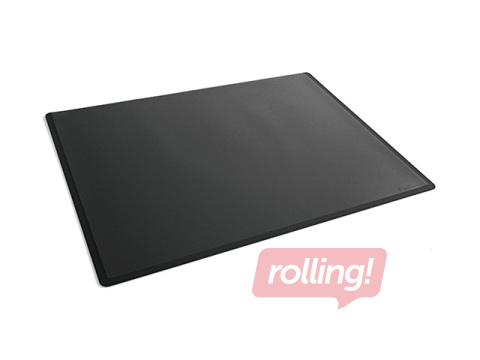 Desk Mat with transparent overlay Durable, black, 53x40cm