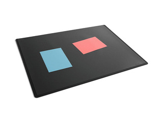 Galda segums Durable ar caurspīdīgu plēvi, melns, 53x40cm