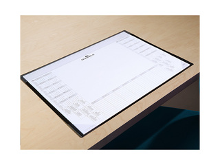Desk mat Durable with calendar, black, 60x43cm