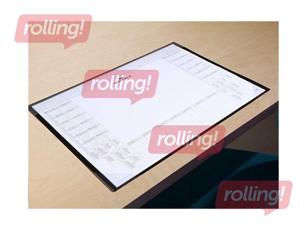 Galda segums ar kalendāru Durable, 60 x 43 cm, melns