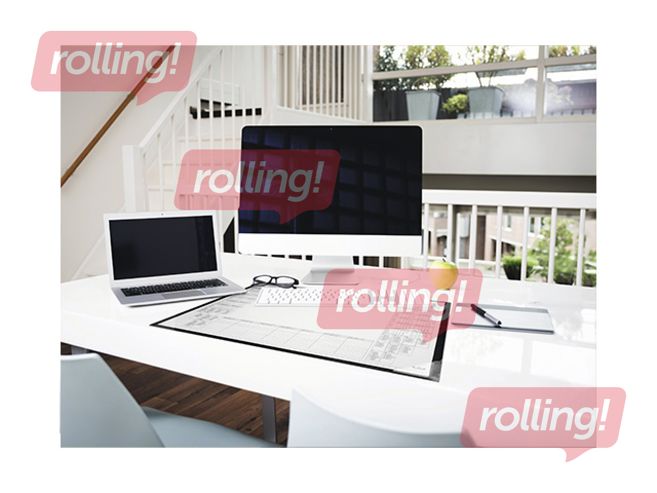 Galda segums ar kalendāru Durable, 60 x 43 cm, melns