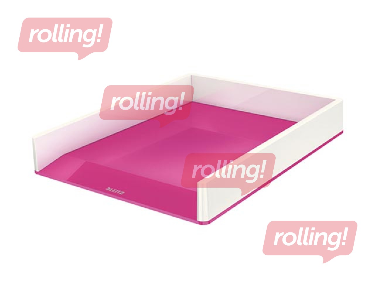 Лоток для документов Leitz WOW, белый/розовый + ПОДАРОК! Покупай лотки для документов и получ