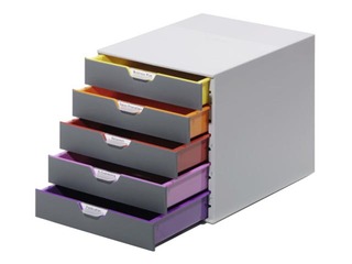 Dokumentu plauktu komplekts Durable Varicolor, 5 atv.