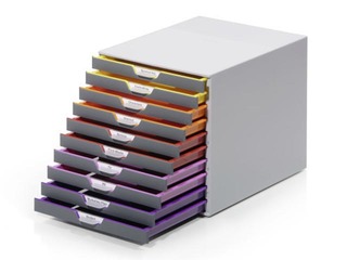 Dokumentu plauktu komplekts Durable Varicolor, 10 atv.