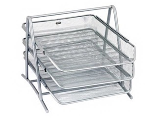 Dokumentu plauktu komplekts Grand, metāla, sudraba