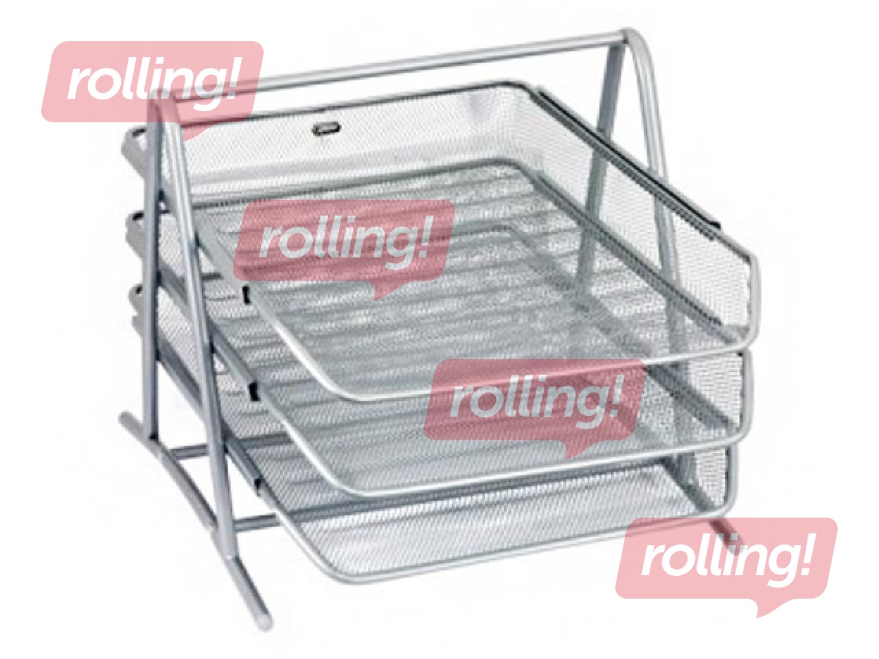 Dokumentu plauktu komplekts Grand, metāla, sudraba